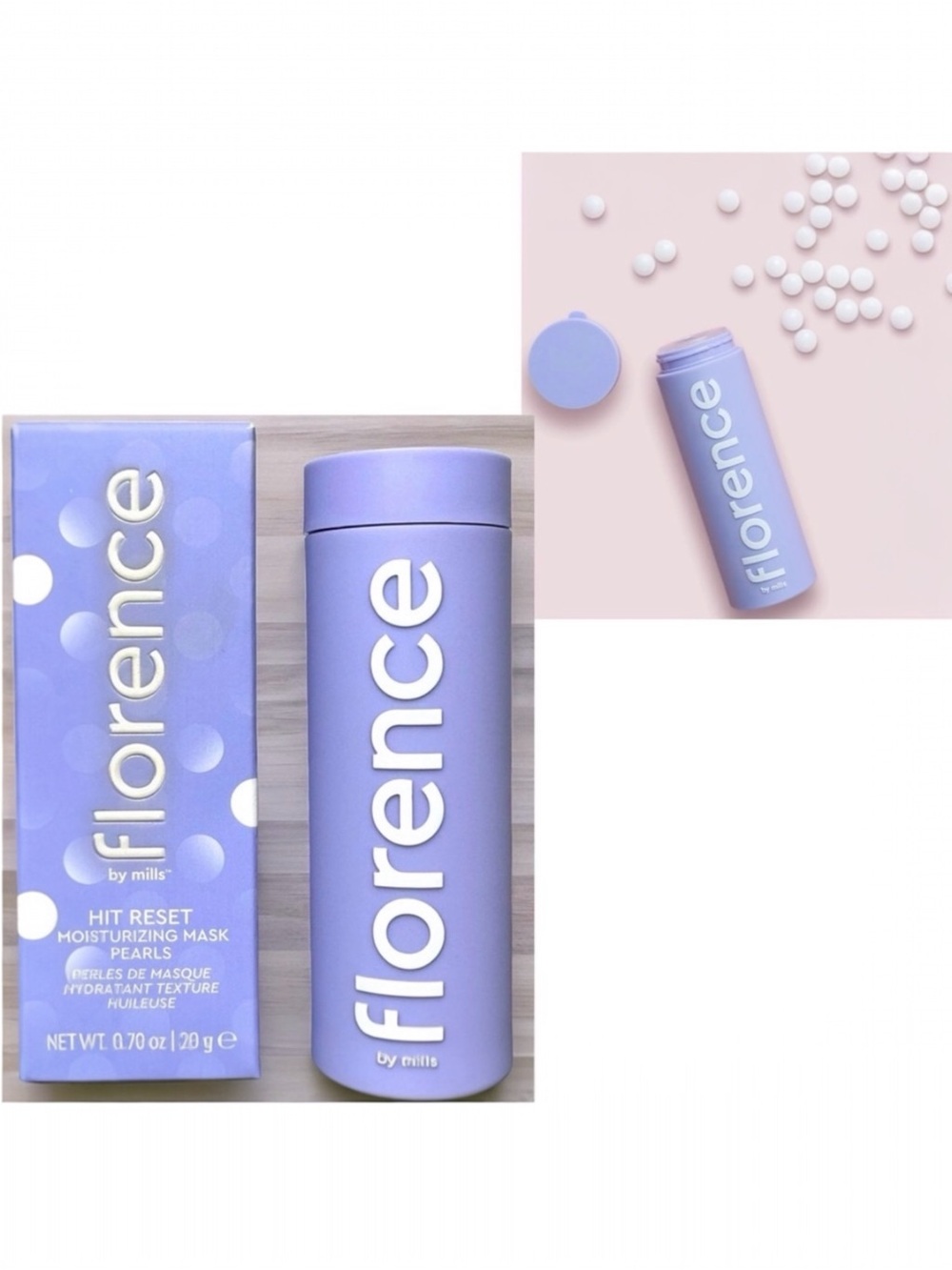 Florence by Mills Hit Reset Moisturizing Mask Pearls NWT